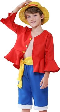 Kids Costume Straw Hat Cosplay Dress Up