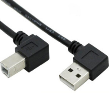 Right Angled USB A to USB B Cable
