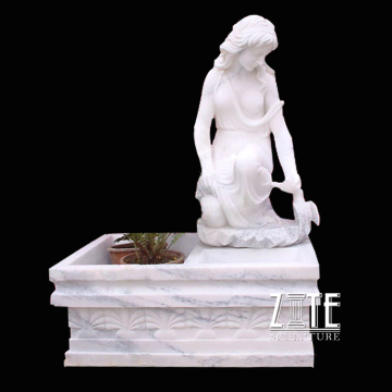 Natural Marble Hand Carved marble planter stone flowerpot