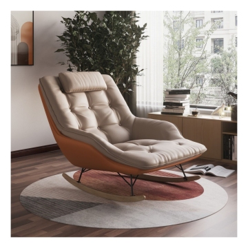 Hi-Tech Fabric Rocking Sofa Chair for Nordic Modern Living Rooms