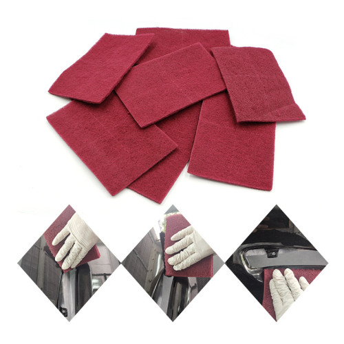 Red Gray Color Scuff Pad Sanding Sheet Sandpaper