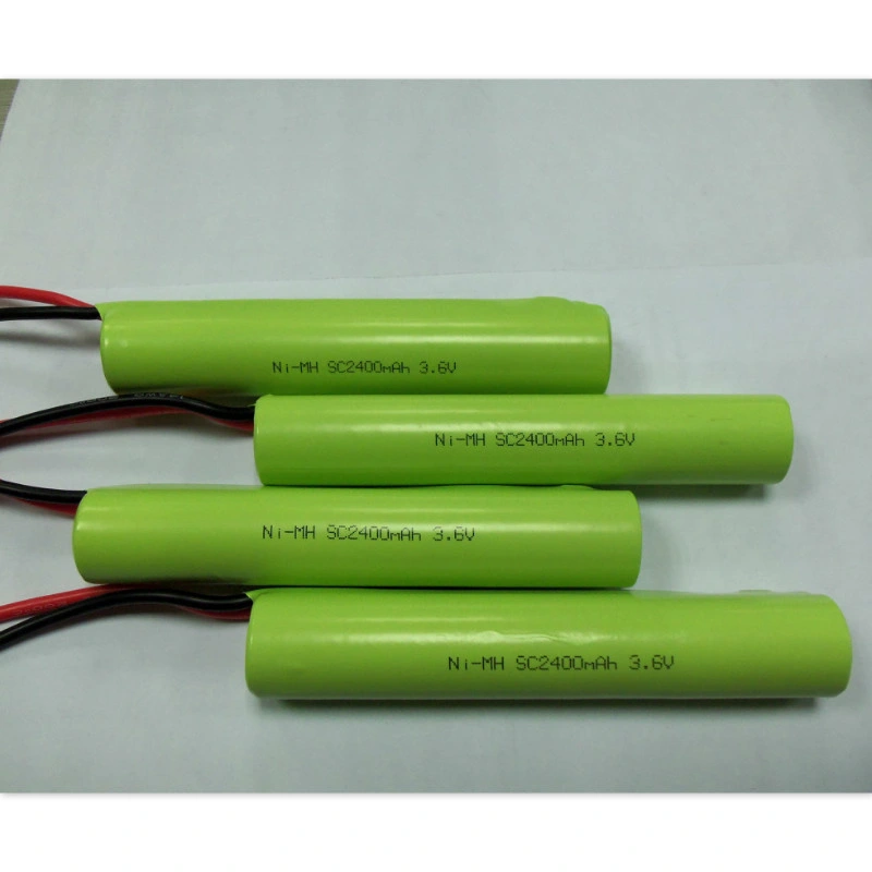 2/3 AA*3 NI-MH Batería 3.6V 600 mAh Batería Pack