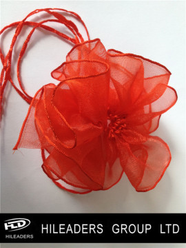 Wholesale Solid Color Organza Ribbon Handmade Flower