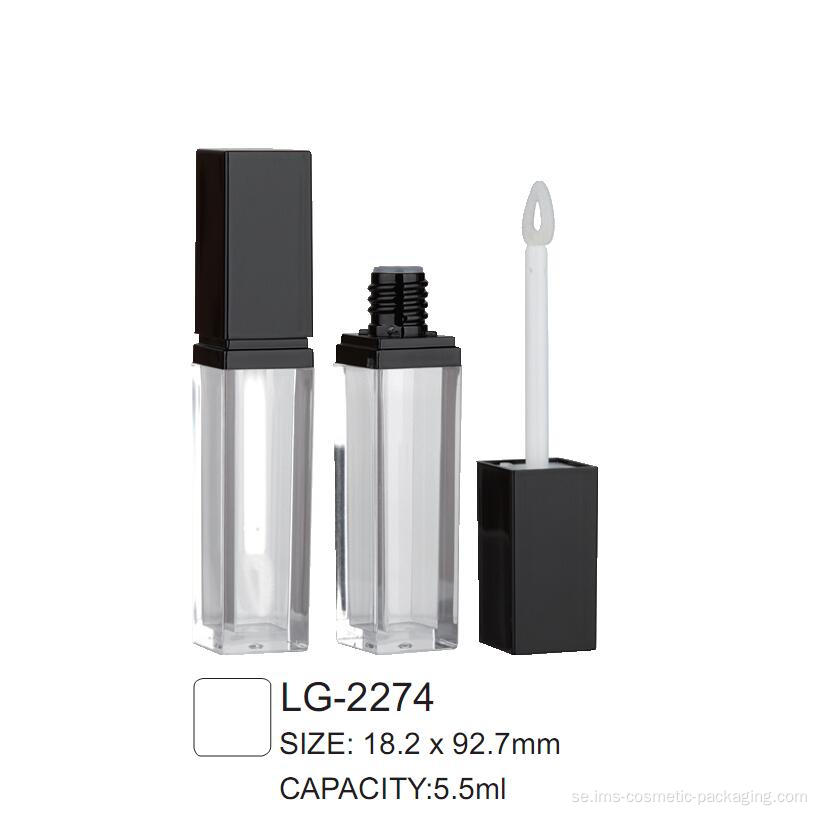Plastkosmetisk fyrkantig lipglosscontainer LG-2274