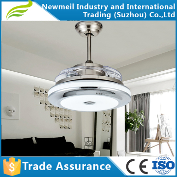 Hot sale ceiling fan led light with hidden blade