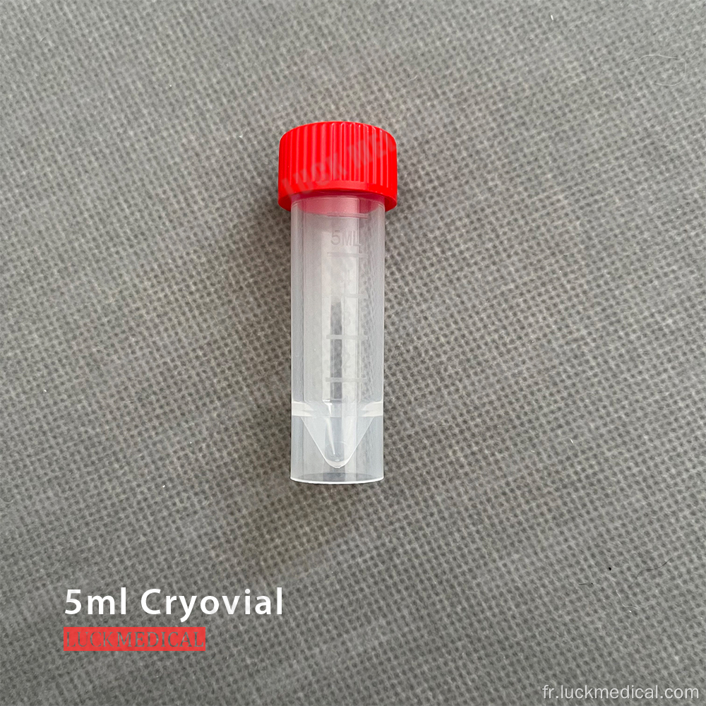 Tube de transport Cryovial 5 ml de 5 ml de 5 ml de 5 ml