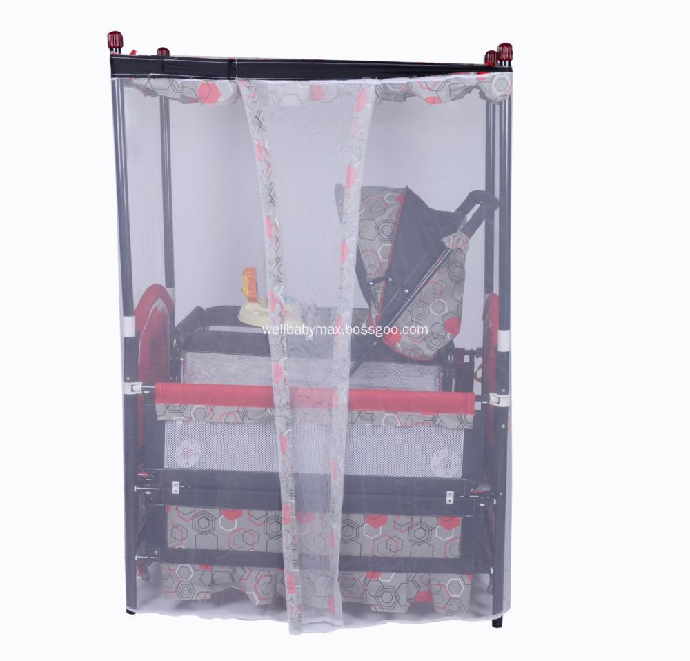 Luxury Baby Bed With Mosquito- Net and Stroller Bed