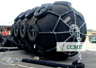 Marine dock pneumatic rubber fender