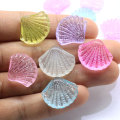 Großhandel Farbe Transparente Jakobsmuschel In Shell Shaped Kawaii Resin Cabochon Mini Resin Charms Für DIY Zubehör oder Schlüsselanhänger