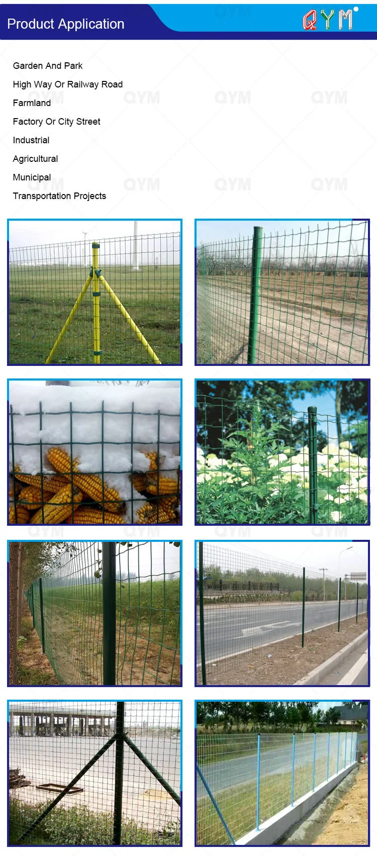 Euro Fence Galvanized Euro Wire Mesh Holland Fence, High Quality Euro