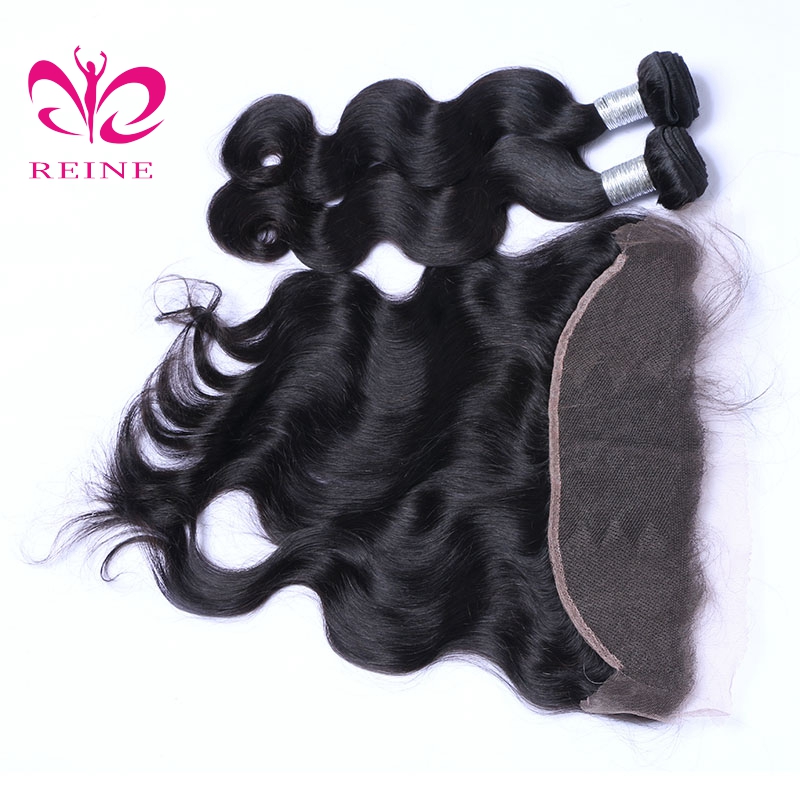 Brazilian Hair body wave virgin human hair Bundles with 13x4 Lace Frontal Closure 100%  Human Hair 3 Bundles With Frontal