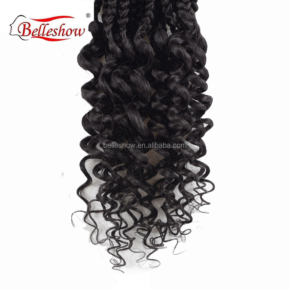 Hot sell wholesale 18inch synthetic hair extensions Senegalese curly twist cheap curly box braids