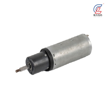 Silver Body Threaded Shaft Geared DC Motor