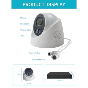 د ولسمشر امنیت CCTV کیمرې سیسټم 4MP NVR کټونه