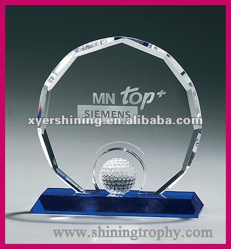 Outstanding crystal golf awards