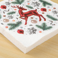 Christmas themed napkins wood pulp