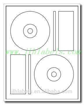 200 CD/DVD Label sticker ,2up, media laser label