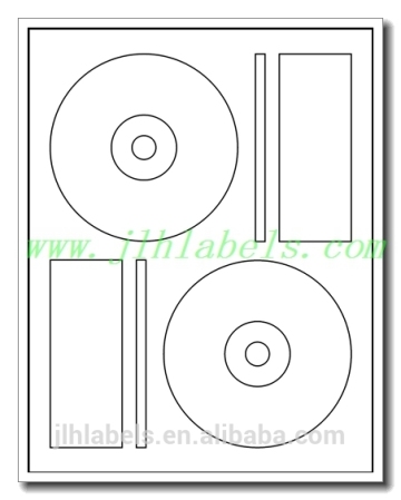 200 CD/DVD Label sticker ,2up, media laser label