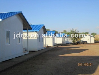 prefab movable house, construction site