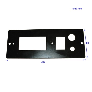 Powder Coating Black Steel Push Button Switch Plate