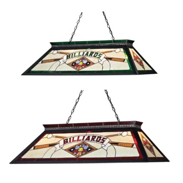 Factory Direct Tiffany Snooker Pool Table Pendant Lamp with 6 Lights