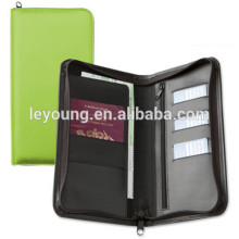 Zip Closure Passport Bag PU Passport Holder