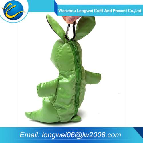 Best fashion eco green color polyester foldable shopping bag