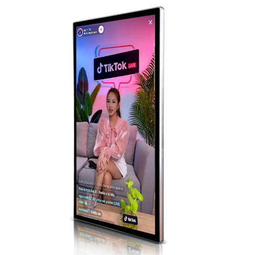 LED-bakgrundsbelyst LCD-display med livestreaming