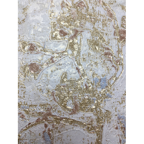 golden flower pvc wallpaper with Non-Woven back