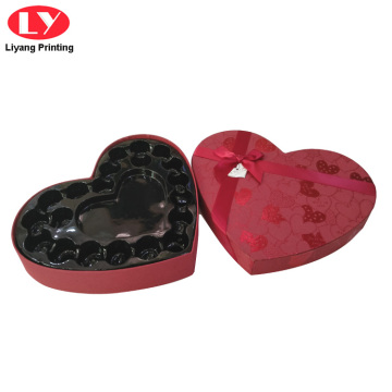 Chocolate Packaging Heart Shape Box Gift Paper
