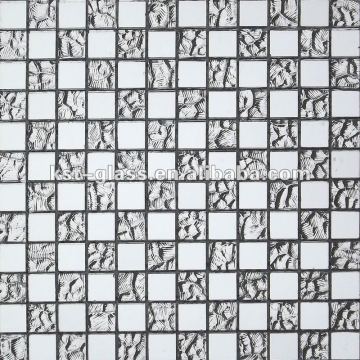 golden glass mosaic mirror