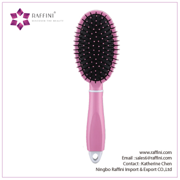 Raffini New Patterned China Supplier Plastic with Concealed Comb Oval hair brush