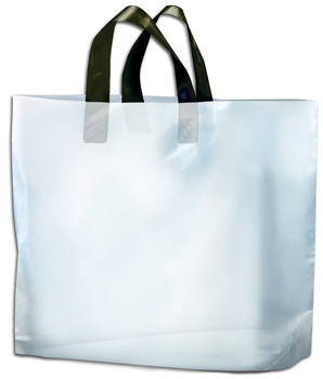 Kundenspezifische Soft Loop Griff Plastiktaschen