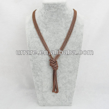 China Wholesale Price Copper Round Snake Colored Chain Necklace