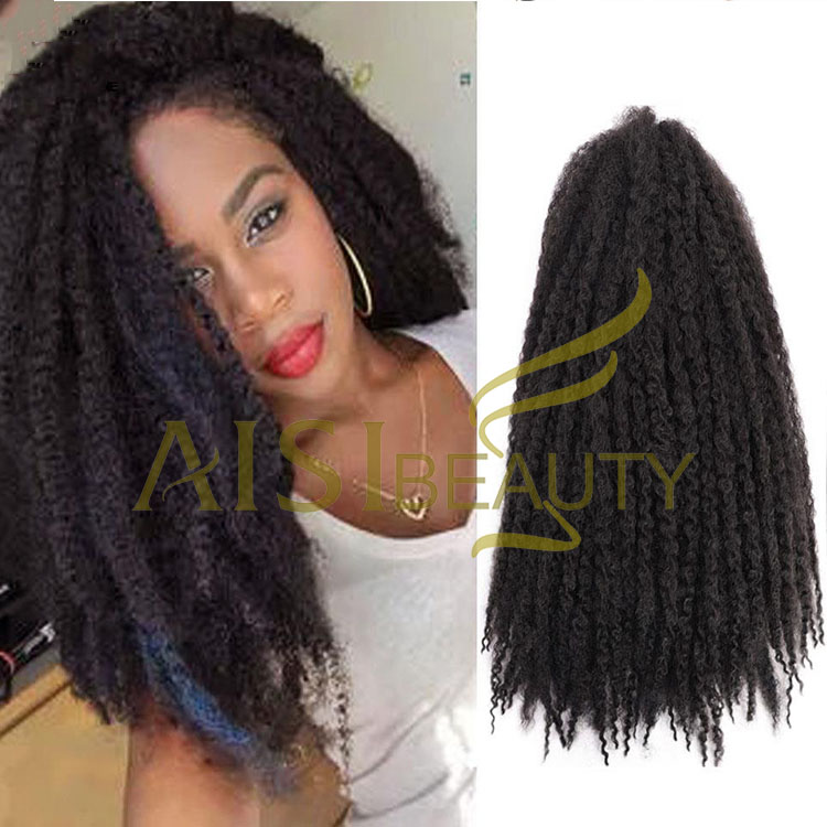 Aisi Beauty Wholesale Multi Color Soft Afro Kinky Marly Braiding Hair Extensions Crochet Hairpiece Synthetic Braiding Hair