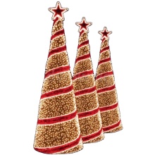 LED PVC Tree Christmas Silhouette Motif Rope Lights with Controller