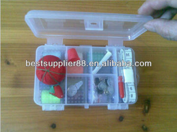 sewing kit/double sided plastic sewing kit/hotel sewing kit/travel sewing kit