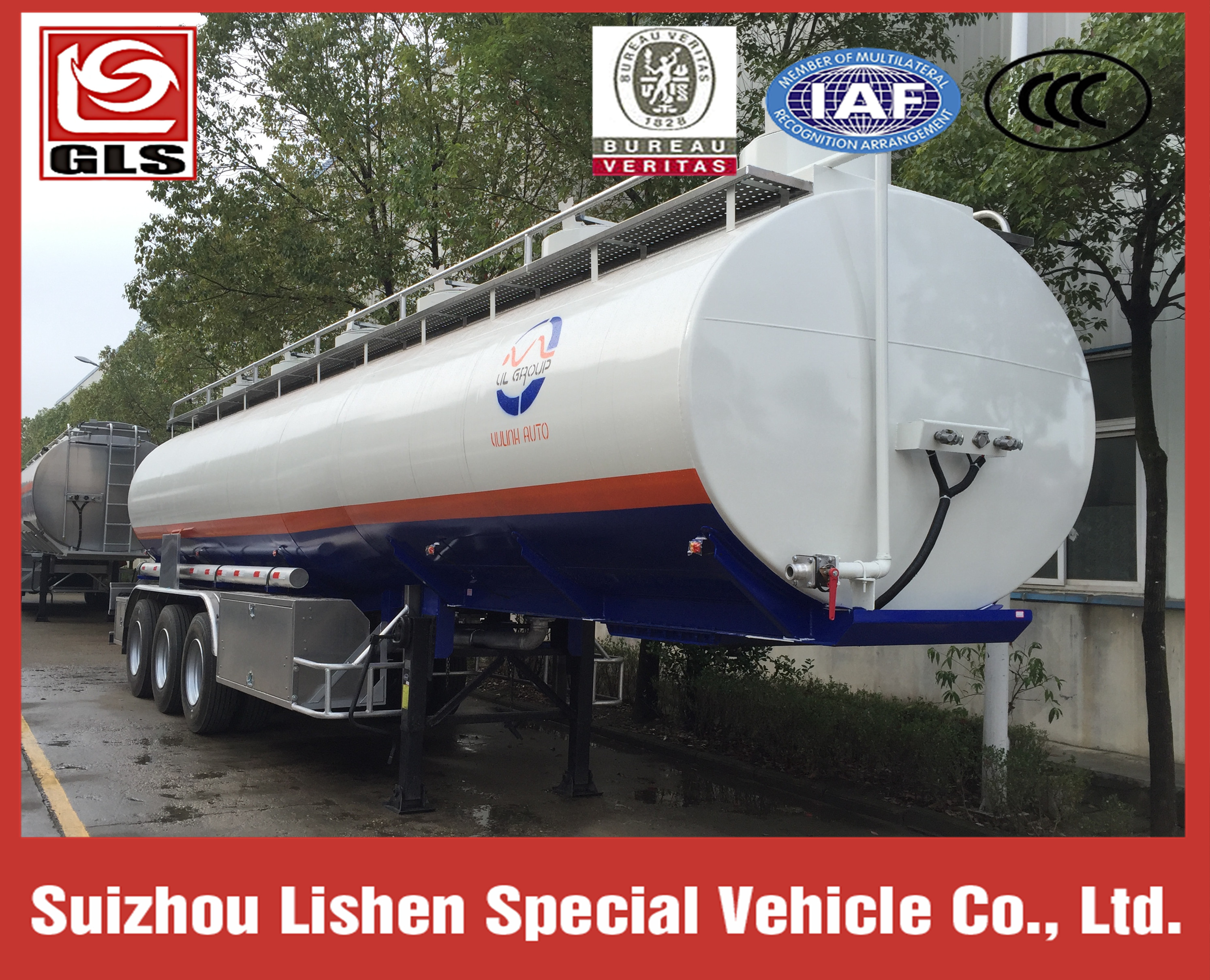 40000L Cheap Oil Tank Semi-Trailer Fuel tanker