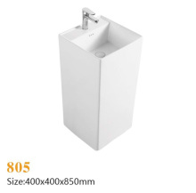 White Freestanding Pedestal Basin