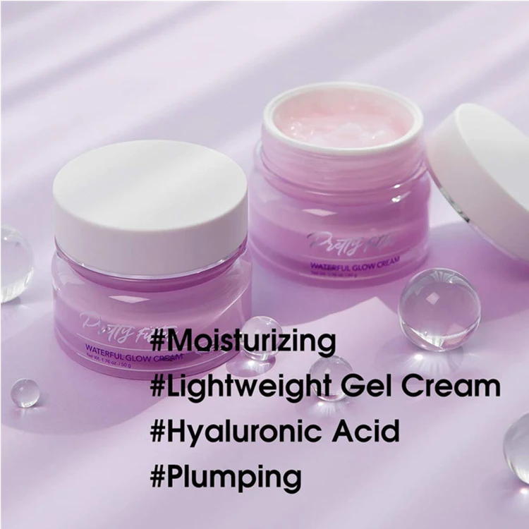 Natural Skin Soothing Moisture Boosting Facial Waterful Glow Cream for Makeup