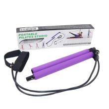 Portable Yoga and Pilates Bar: Adjustable Workout Trainer with Foot Loop for Full Body Fitness