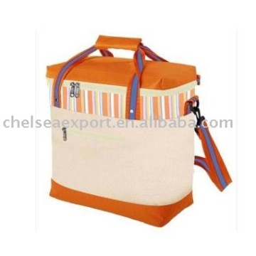 600D stripe can cooler bag