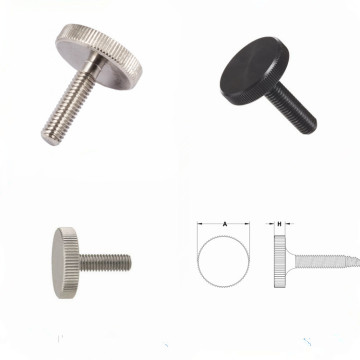 Customized Flat Head Knurled Thumb Screw