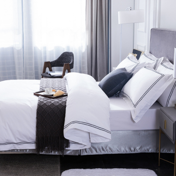 White bedsheet hotel sheet sets bed linen satin hotel
