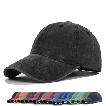 Hot Selling Korean-Style Washed Baseball Hats: Retro Soft Top Dad Hats in Stock