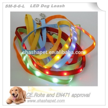 Innovative chinese products in flashing leash with Led collar and leash