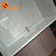 Customized Shape Artificial Quartz Engineered Stone Solid Surface Work Table for Kitchen Workshop Desk