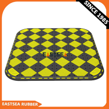 Manufacturer Black & Yellow Durable Rubber Pedestrian Crossing