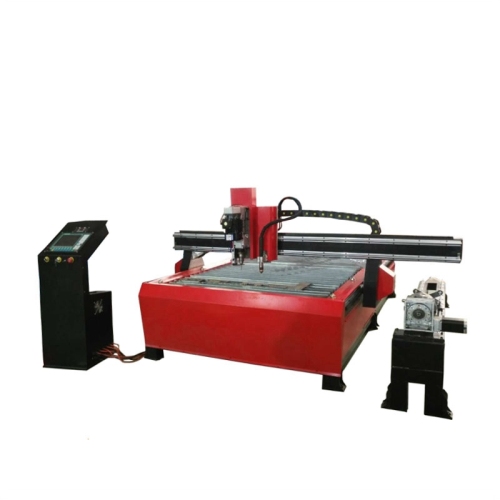 CNC 1530 plasma cutting and drilling machine with pipe cutting
