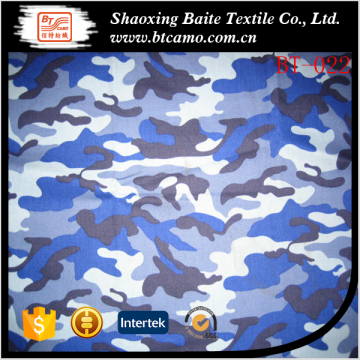 TC ocean blue military uniform camo fabric